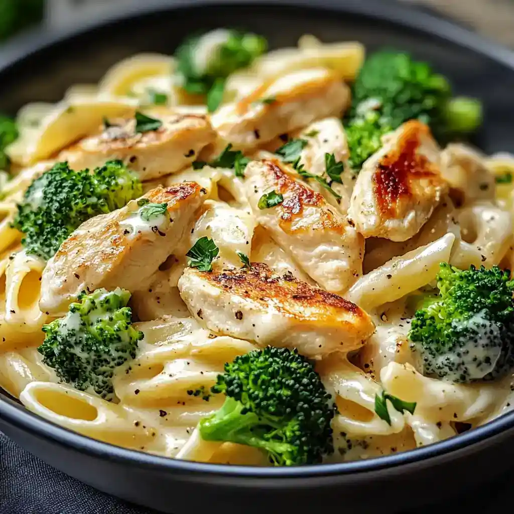 30-Minute Creamy Garlic Chicken and Penne Pasta Recipe step 1