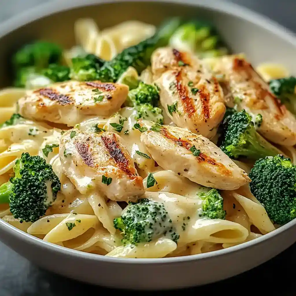 30-Minute Creamy Garlic Chicken and Penne Pasta Recipe step 2
