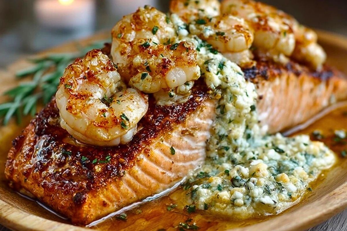 Better Than a Seafood House: The Ultimate Crab and Shrimp Stuffed Salmon Recipe! step 5