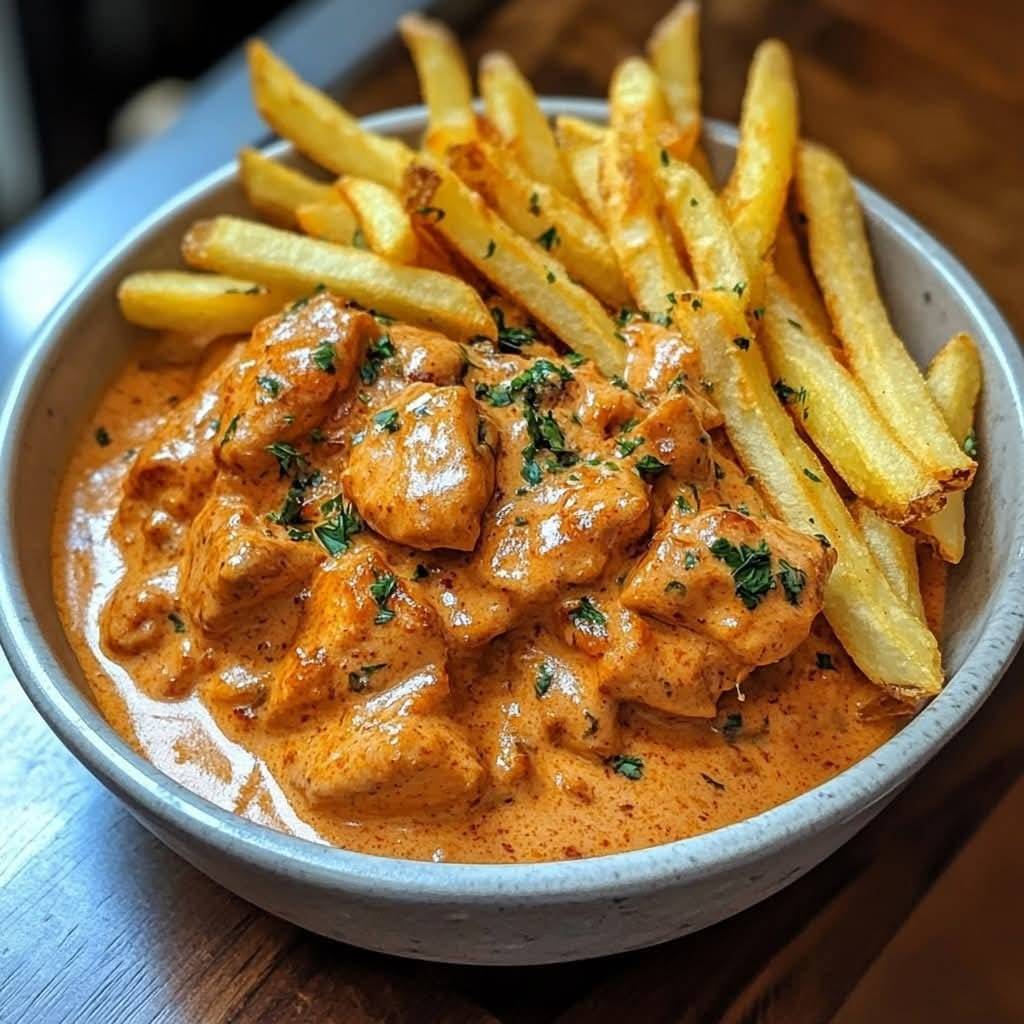 Creamy Butter Chicken & Crispy Fries step 2