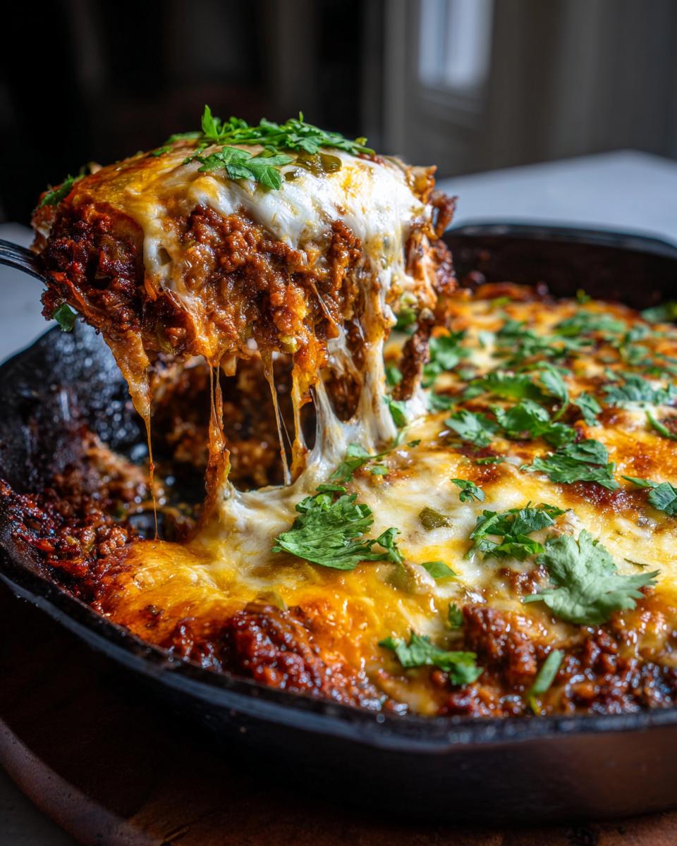 30-Minute Skillet Green Chili Enchilada Bake: Your New Weeknight Obsession detail 1