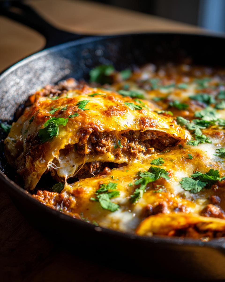 30-Minute Skillet Green Chili Enchilada Bake: Your New Weeknight Obsession detail 2