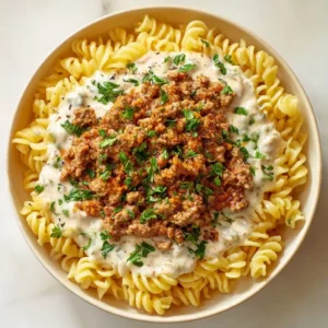 The Ultimate 30-Minute Creamy Garlic Parmesan Beef and Rotini photo 1