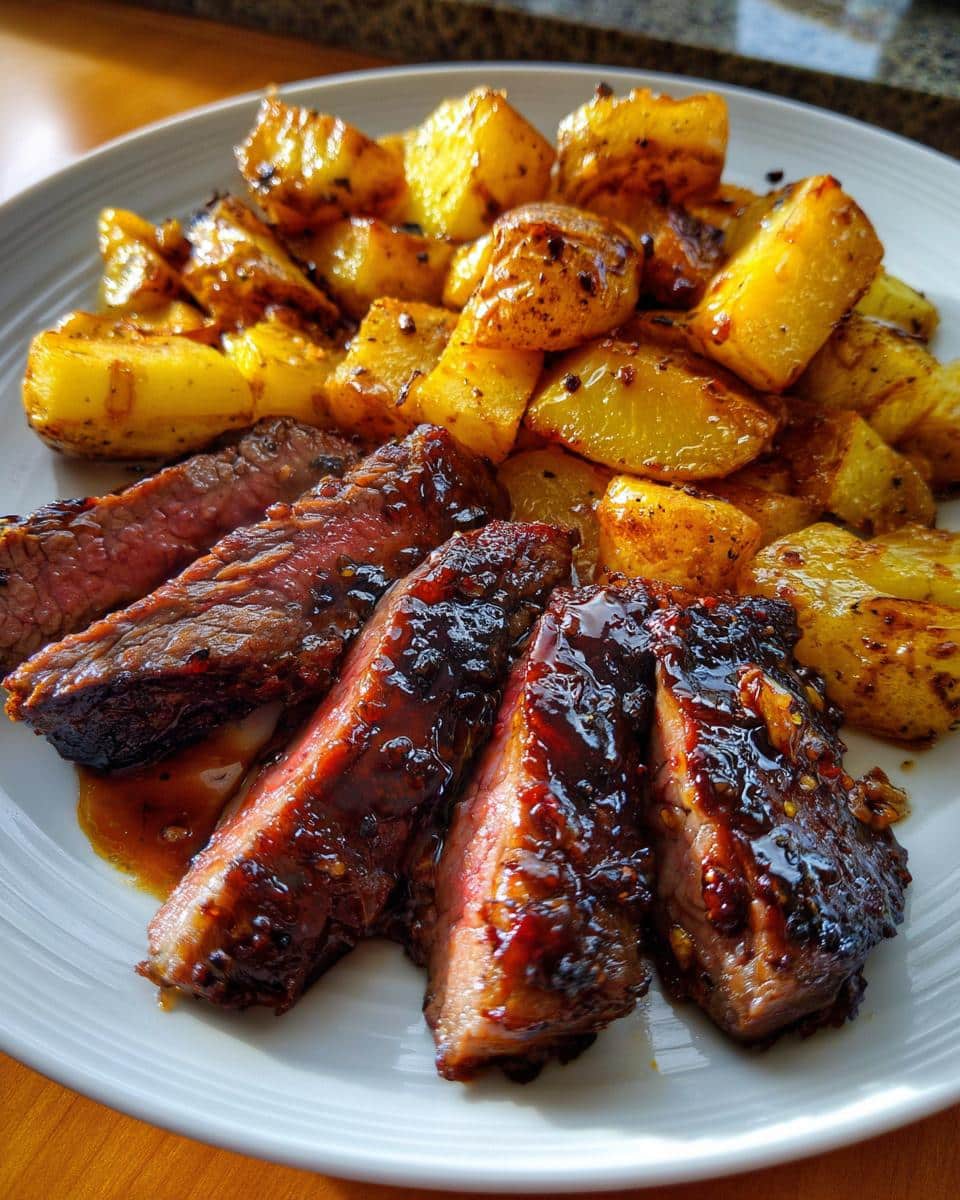 The Ultimate 30-Minute Honey Beef and Crispy Roasted Potatoes step 2