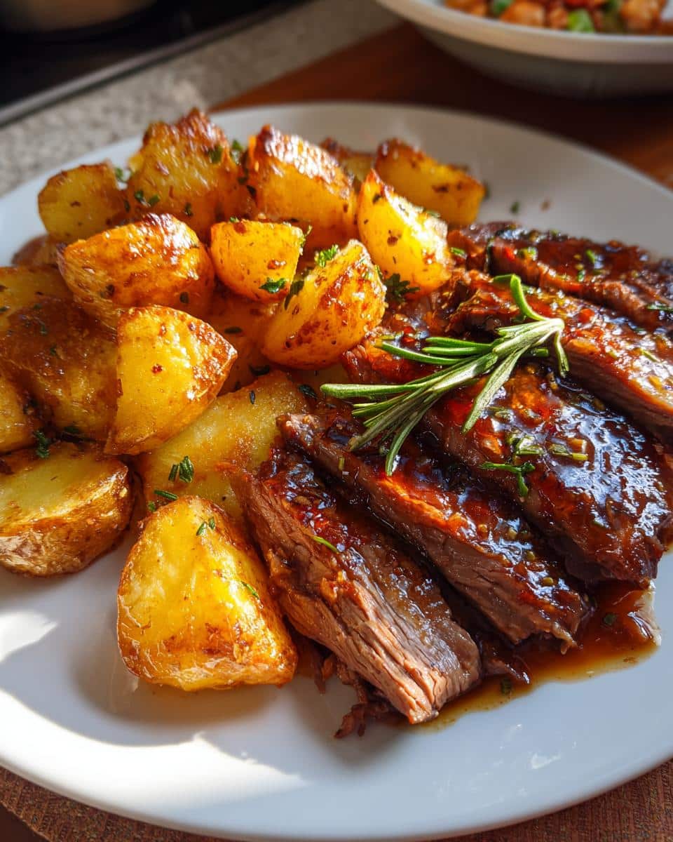 The Ultimate 30-Minute Honey Beef and Crispy Roasted Potatoes step 3