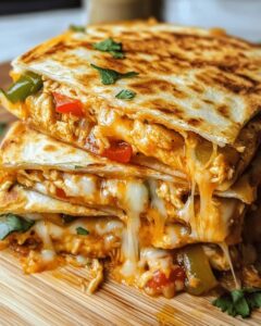 20-Minute Cheesy Chicken Quesadillas with Peppers and Onions 1