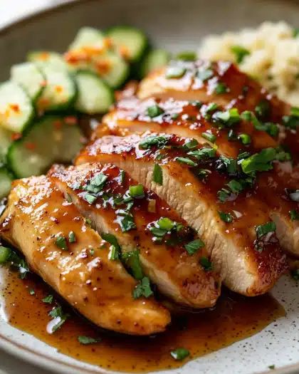 20-Minute Easy Honey Garlic Chicken Breast Recipe: Quick & Saucy Dinner step 7