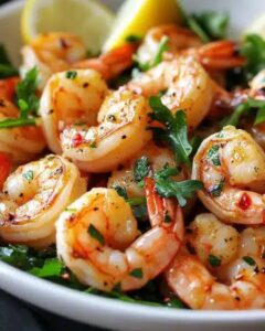 20-Minute Garlic Butter Shrimp with Fresh Parsley and Arugula 1