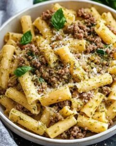 30-Minute Creamy Pesto Beef Pasta: The Ultimate Weeknight Dinner 1