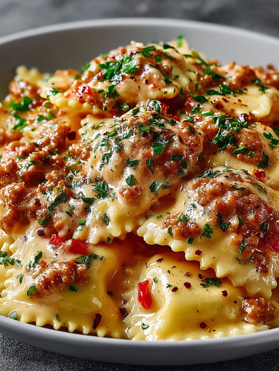 35-Minute Creamy Cajun Sausage Ravioli: The Ultimate Comfort Food Recipe step 2