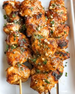 Air Fryer Garlic Parmesan Chicken Skewers | Easy 30-Minute Dinner | CookWithFeast photo 1