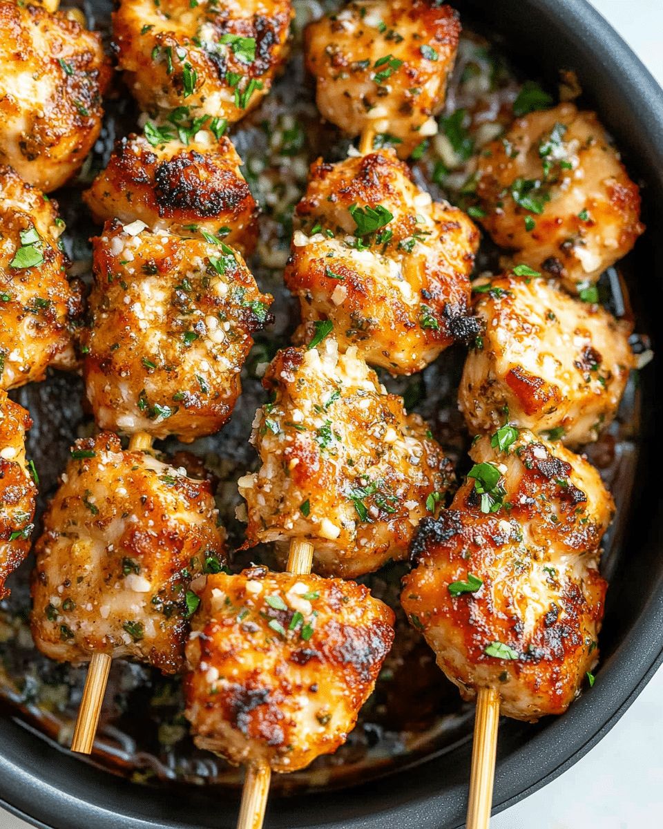 Air Fryer Garlic Parmesan Chicken Skewers | Easy 30-Minute Dinner | CookWithFeast step 2