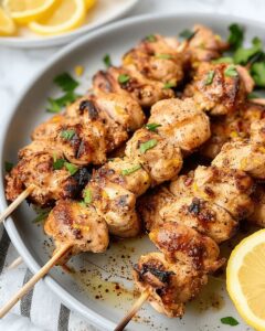 Air Fryer Lemon Pepper Chicken Skewers | Quick & Juicy Recipe photo 1