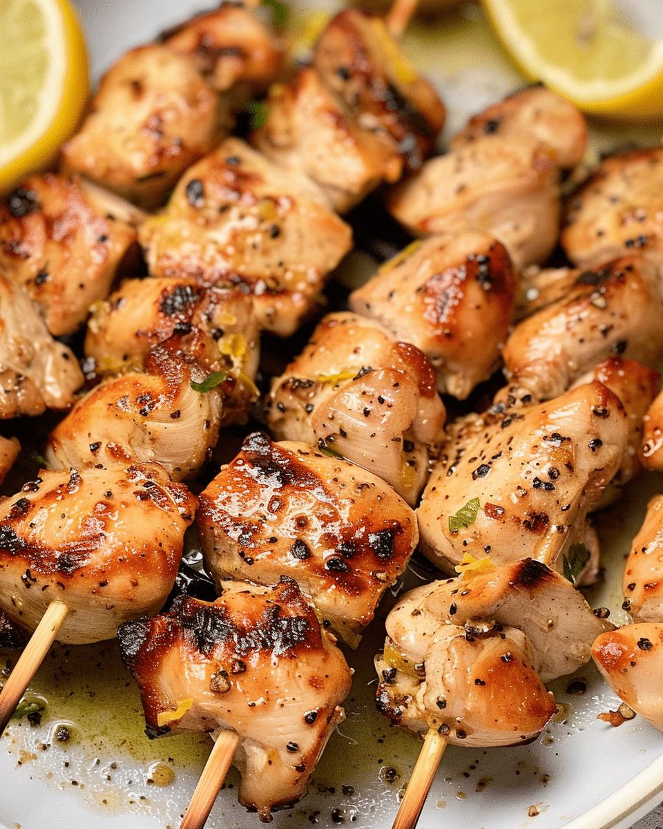 Air Fryer Lemon Pepper Chicken Skewers | Quick & Juicy Recipe step 2