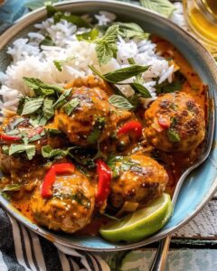 Asian-Style Chicken Meatball Curry: Flavorful & Healthy | CookWithFeast photo 1