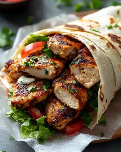 Authentic Chicken Shawarma Wraps with Yogurt Sauce | CookWithFeast step 3