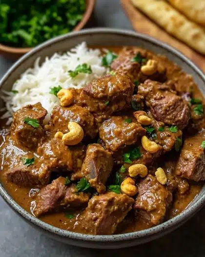Authentic Creamy Lamb Korma Recipe with Silky Cashew Puree step 2