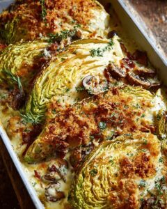 Bacon Mushroom Cabbage Bake: The Ultimate Creamy Comfort Food | CookWithFeast photo 1