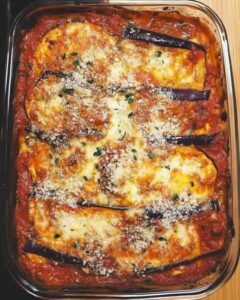 Baked Eggplant Parmesan with Mozzarella and Parmesan | CookWithFeast photo 1