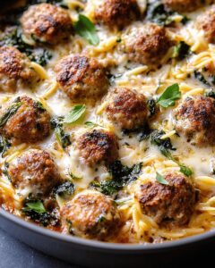 Baked Orzo and Meatballs Recipe | Hearty One-Pan Meal | CookWithFeast photo 1
