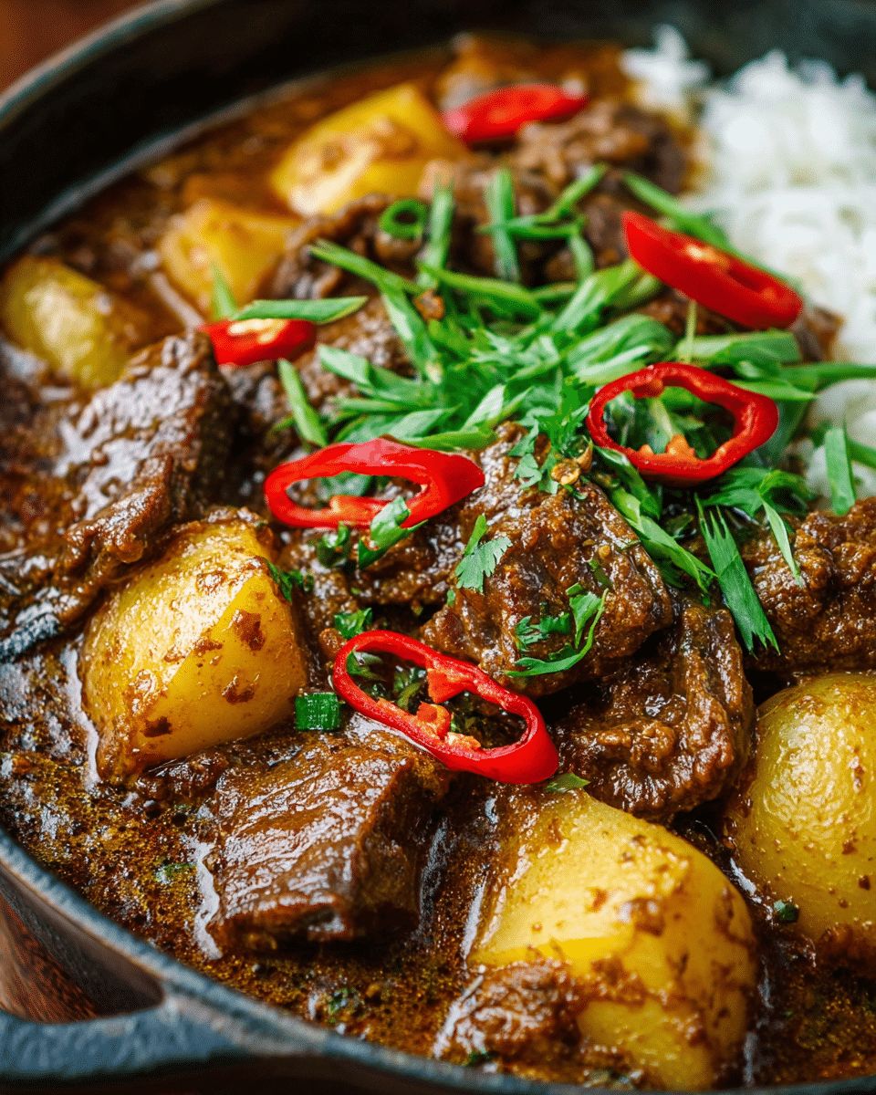 Beef and Mushroom Massaman Curry Recipe | CookWithFeast step 3