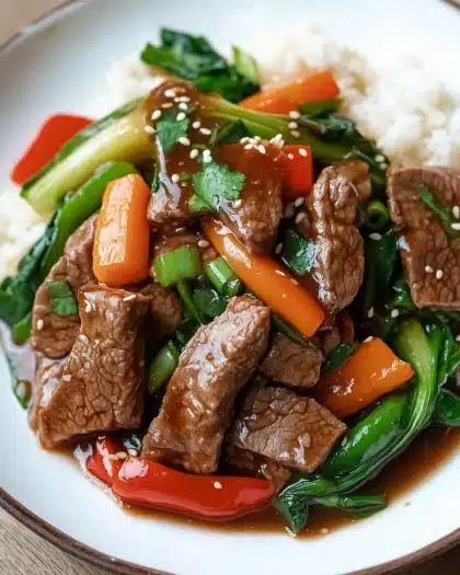 Beef Stir Fry with Vegetables in Savory Sauce | CookWithFeast step 4