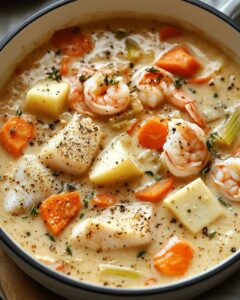 Best Creamy Seafood Chowder with Fresh Vegetables: Easy & Hearty Recipe 1