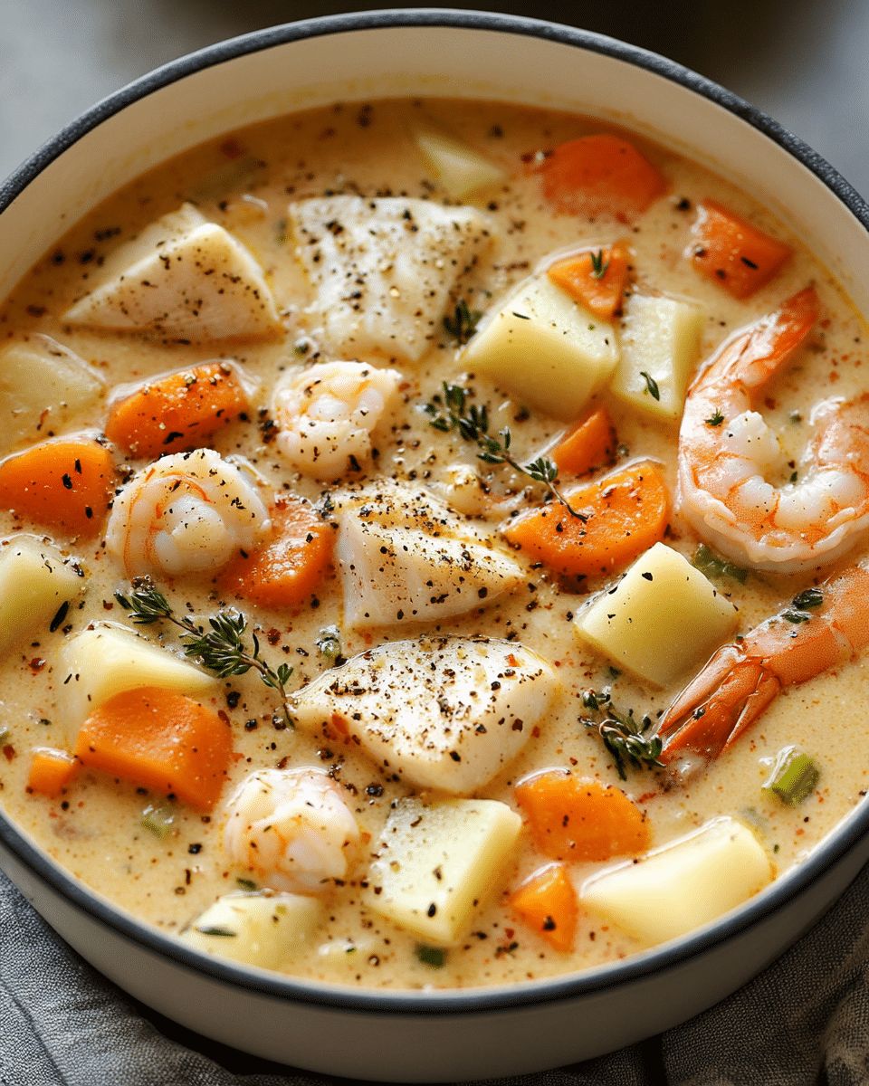 Best Creamy Seafood Chowder with Fresh Vegetables: Easy & Hearty Recipe step 2