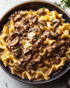Best Hearty Beef Stroganoff with Egg Noodles: Easy Comfort Food 1