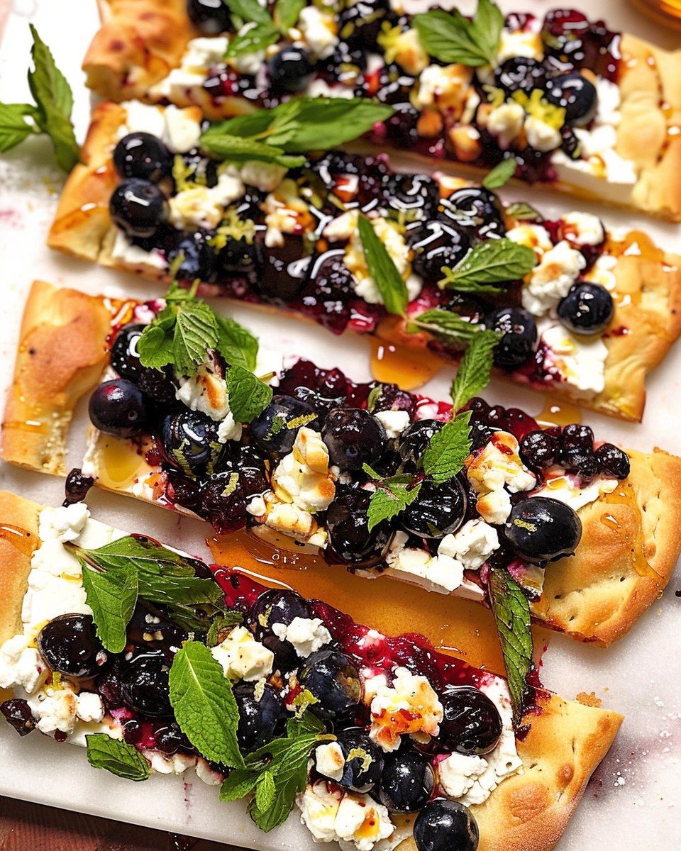Blissful Berries and Chèvre Flatbread Recipe | CookWithFeast step 4