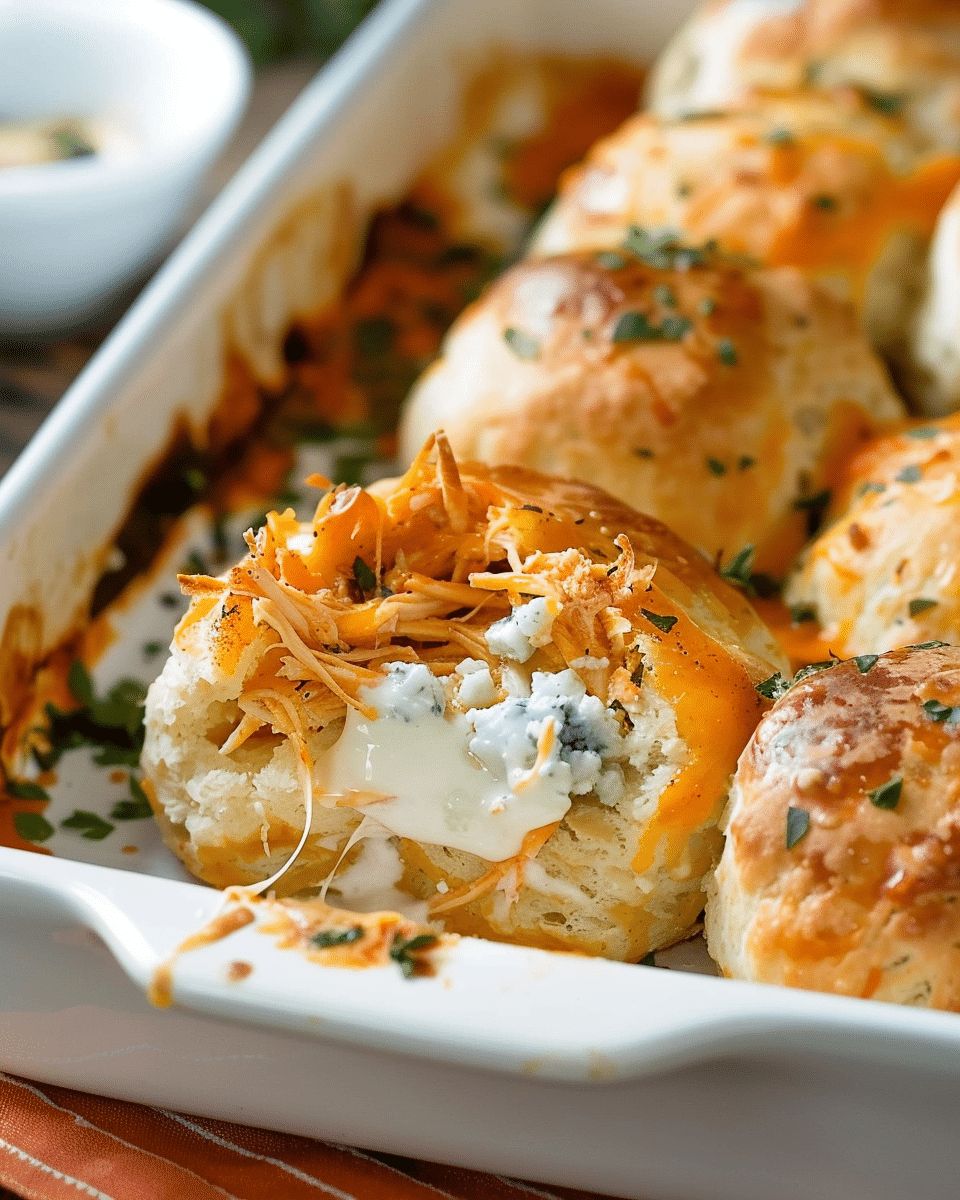 Buffalo Chicken Bombs Recipe: Cheesy, Spicy Stuffed Biscuit Bites step 2