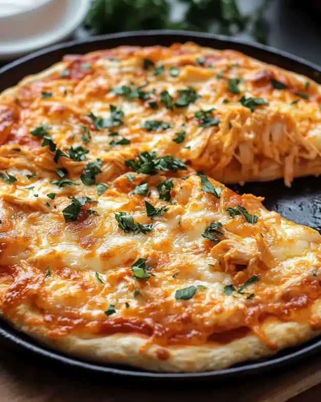Buffalo Chicken Skillet Pizza – The Ultimate Comfort Food You’ll Crave step 6