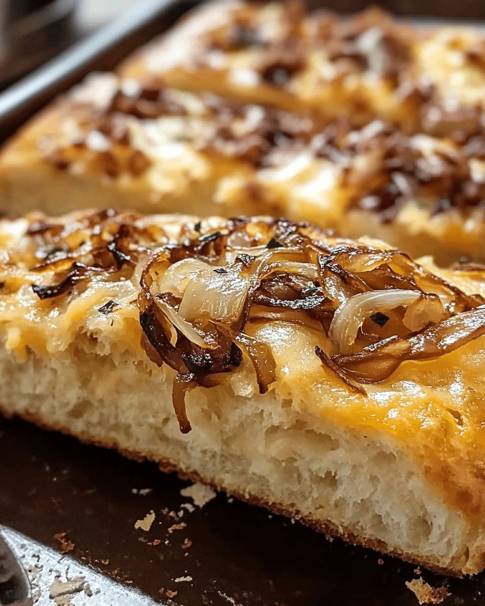 Caramelized Onion and Cheddar Focaccia: The Ultimate Gourmet Bread Recipe step 3