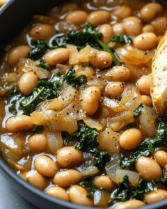 Caramelized Onion, White Bean, and Kale Stew: The Ultimate Cozy Comfort Bowl 1