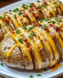 Cheesy Bacon Hasselback Potatoes with Parmesan and Chives | Cook with Feast 1