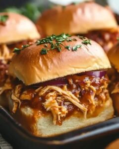 Cheesy BBQ Chicken Bacon Sliders: The Ultimate Game Day Crowd-Pleaser 1