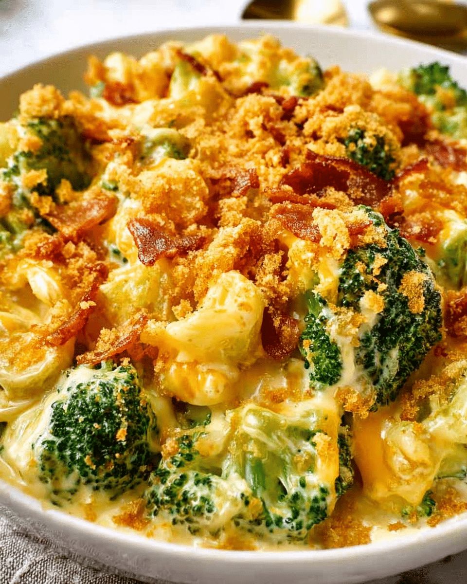 Cheesy Broccoli Bacon Casserole — The Ultimate Creamy Comfort Dish step 3