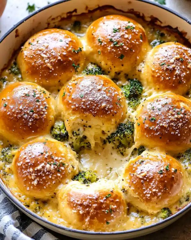 Cheesy Broccoli Casserole with Soft Pretzel Topping: The Ultimate Comfort Food step 2