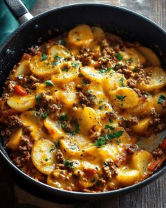 Cheesy Ground Beef Potato Skillet: The Ultimate One-Pan Comfort Dinner 1