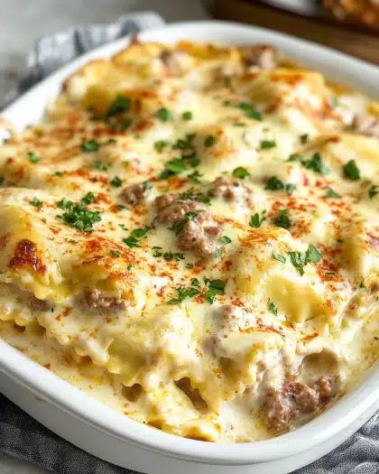 Cheesy Sausage Ravioli Lasagna: The Ultimate Comfort Food Casserole step 3