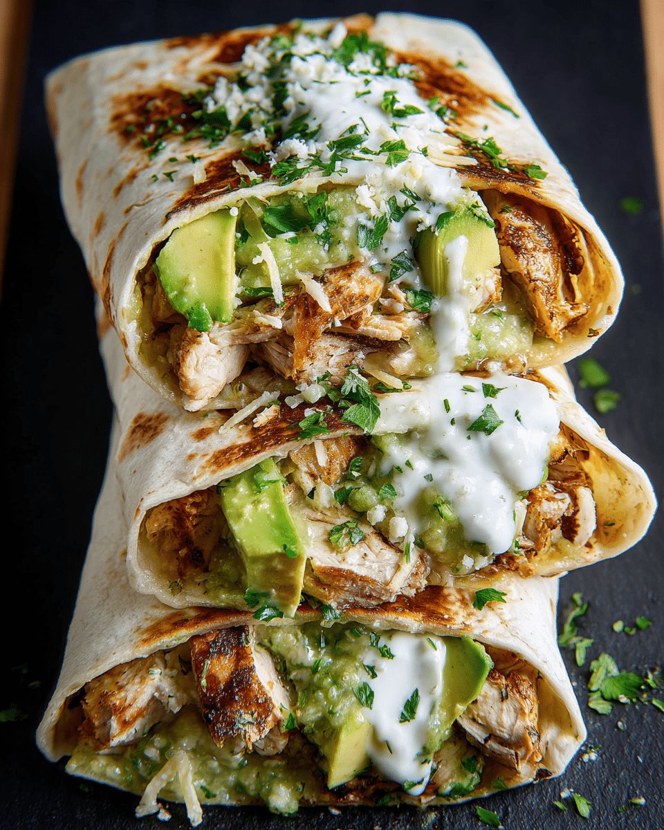 Chicken and Avocado Burritos with Fresh Herbs: The Ultimate Quick Meal step 6