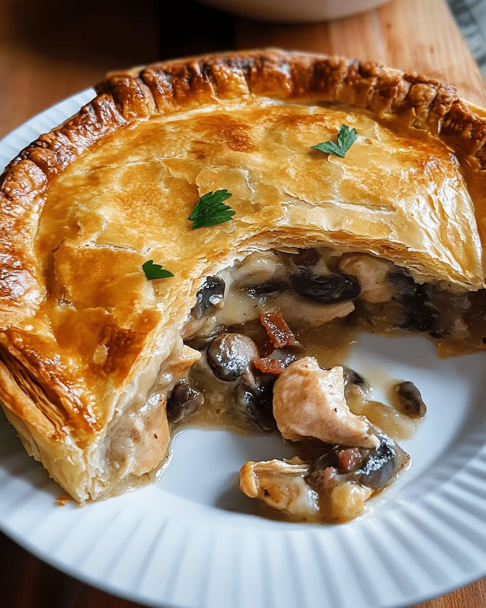 Chicken and Bacon Mushroom Pie: The Ultimate Comfort Food Recipe step 2