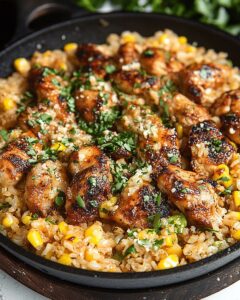 Chicken and Corn Skillet with Garlic Parmesan Rice: Easy Comfort Food 1