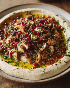 Chicken Kawarma with Lemon Herb Sauce, Garlic & Shallots 1