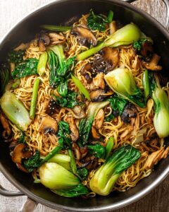 Chicken, Mushroom & Bok Choy Noodles — The Ultimate Comfort Bowl 1