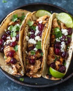 Chicken Thigh Tacos with Sweet Cherry Salsa – A Bold Twist on Taco Night 1