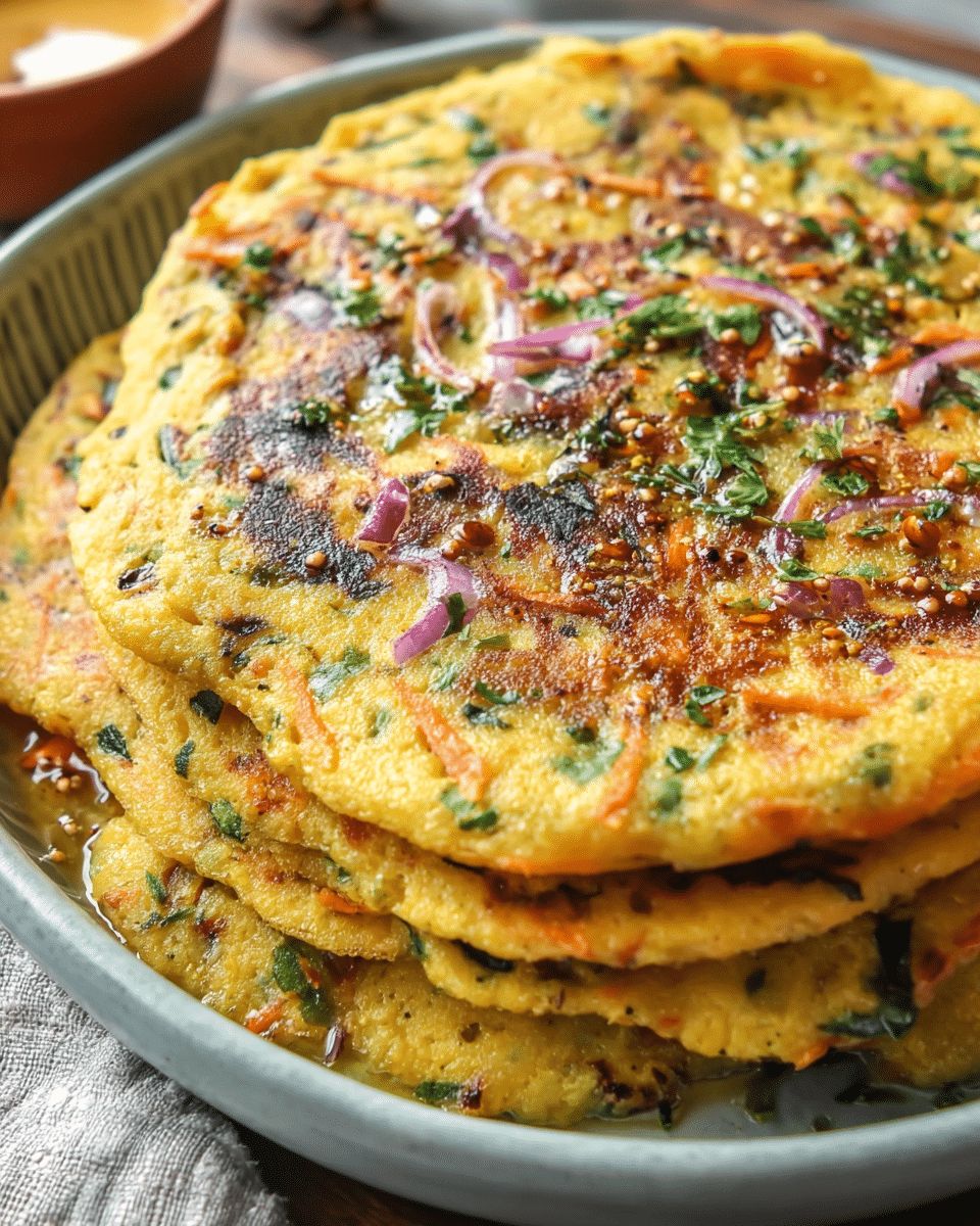 Chickpea Veggie & Mushroom Puda: The Ultimate Savory Indian Pancake Recipe step 2