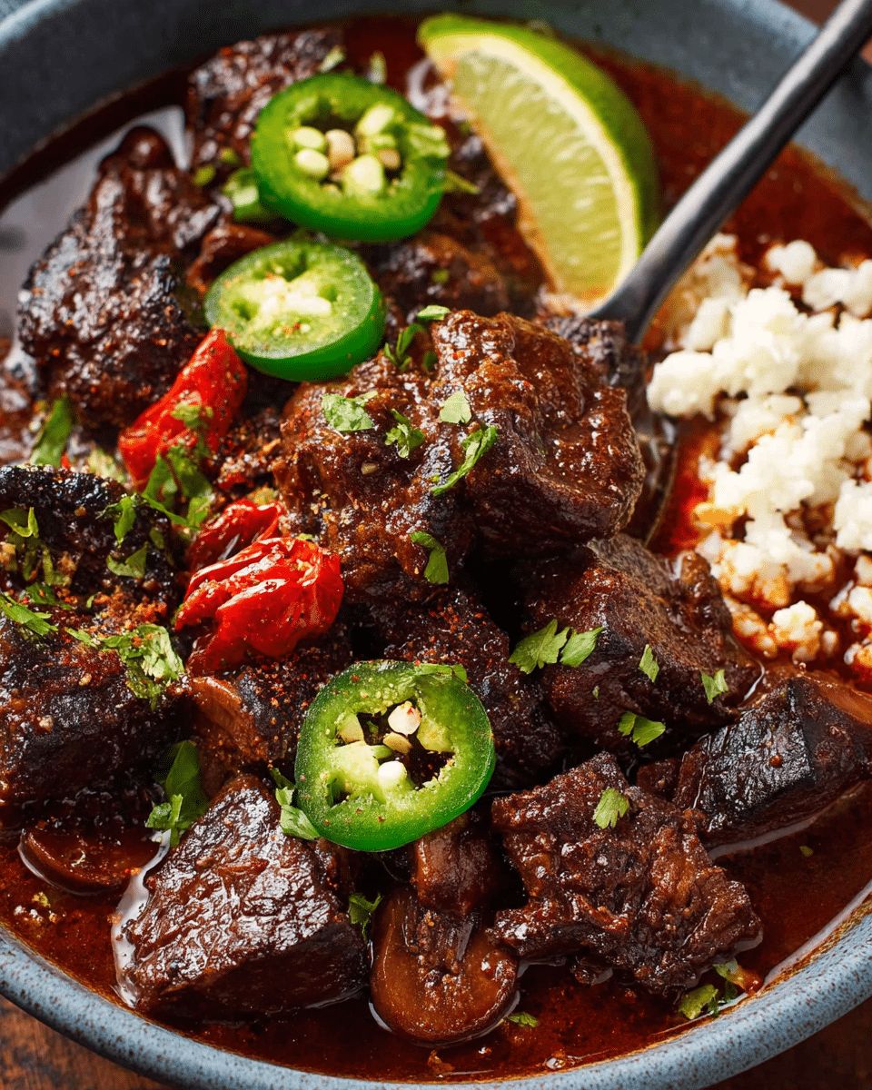 Chili Colorado with Mushrooms: The Ultimate Rich and Earthy Mexican Stew step 6