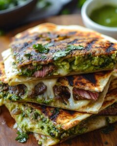 Chimichurri Grilled Steak Quesadilla with Avocado Chimichurri 1