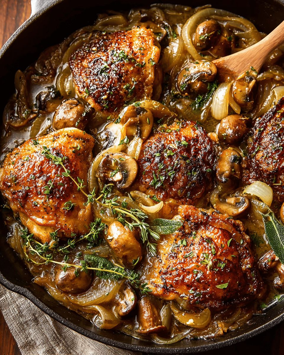 Cider-Braised Chicken with Caramelized Onions & Herbs: The Ultimate Cozy Dinner step 6